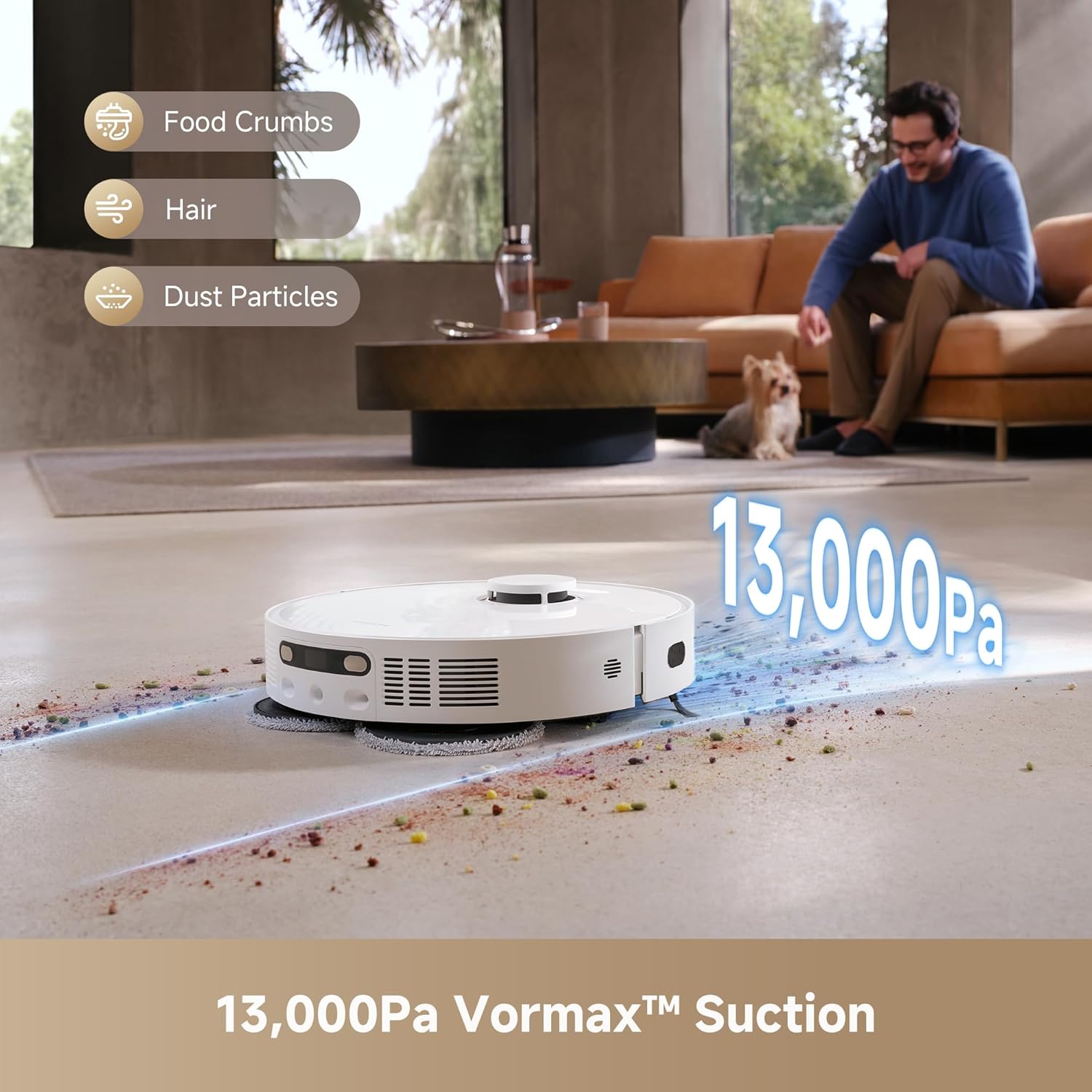 DREAME L40s Ultra CE Robot Vacuum and Mop Combo with Self-Emptying Dock, 13,000Pa Suction, Mop