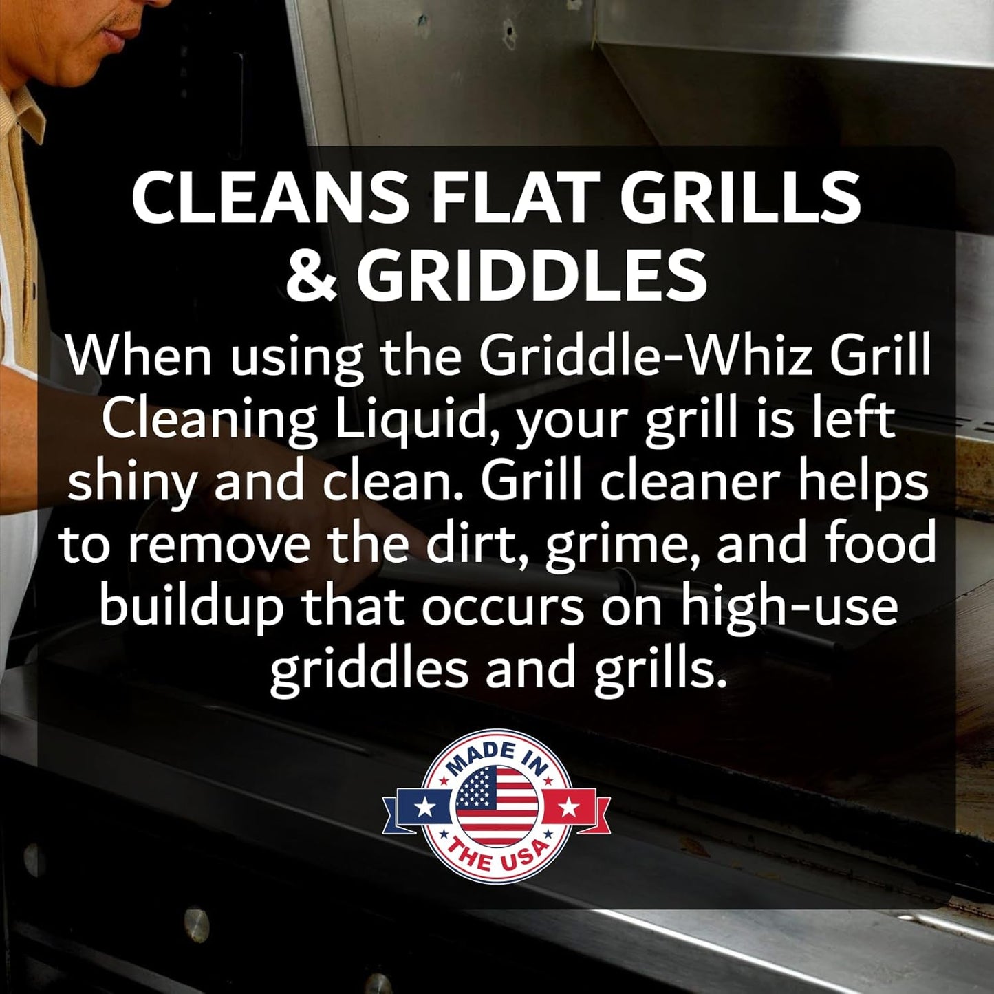 Combo Kit Flat Top Grill Griddle Surface Cleaner, 4-Pack Griddle-Whiz plus Griddles Scraper plus