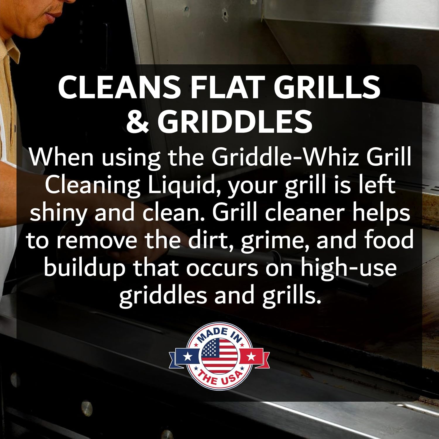 Combo Kit Flat Top Grill Griddle Surface Cleaner, 4-Pack Griddle-Whiz plus Griddles Scraper plus
