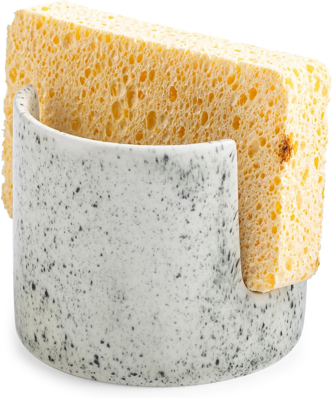 Kitchen Sink Sponge Holder, Dish Sponge Rack Ceramic Brush Holder Farmhouse Kitchen Dish Rack for