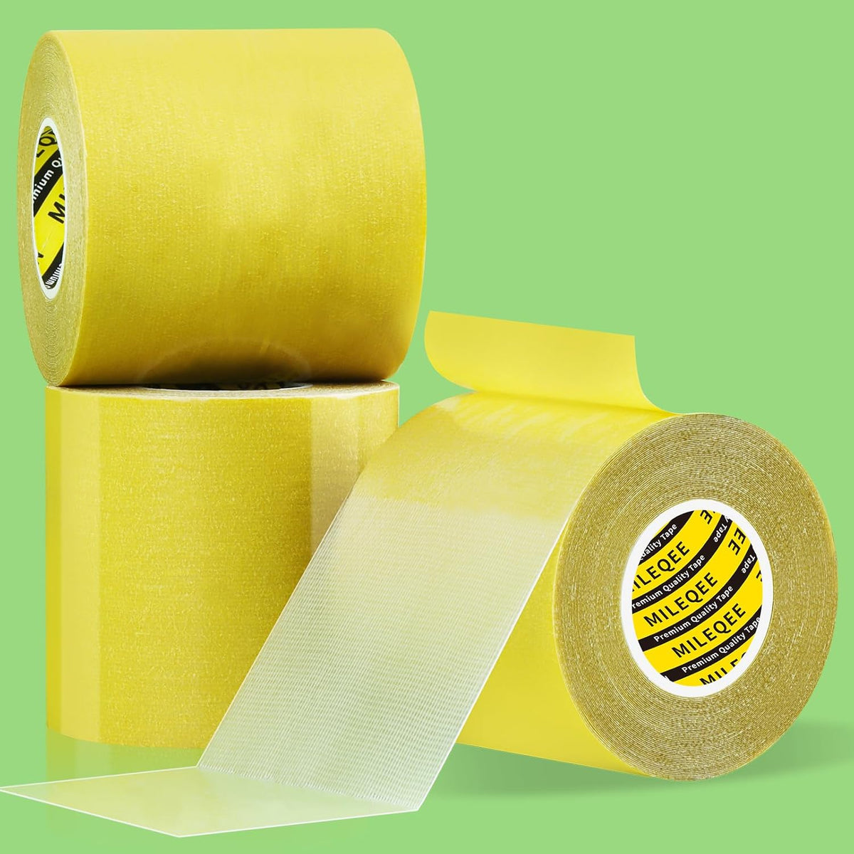 3Pack Double Sided Tape Heavy Duty, 3.2in x 33FT (99FT Total), Universal High Tack Strong Wall