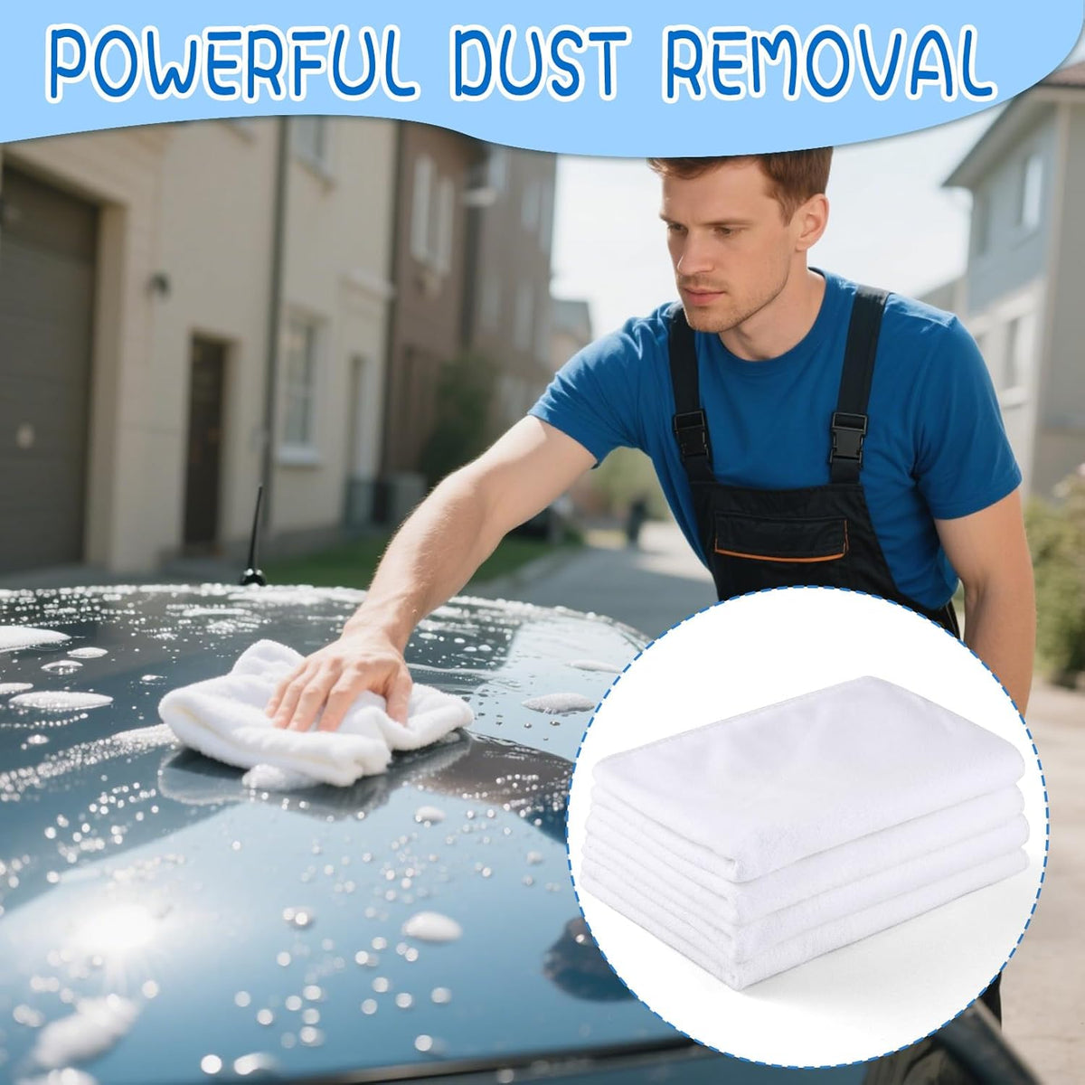 4 Pack Extra Large Microfiber Cleaning Cloths 20"x30", Lint-Free Reusable Towels for Home, Glass