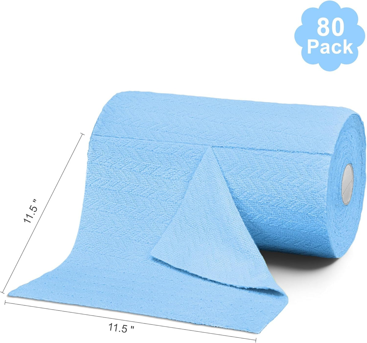 LIVOS Microfiber Cleaning Cloth Roll - 80 Pack, Reusable Paper Towels, Microfiber Towels for Cars