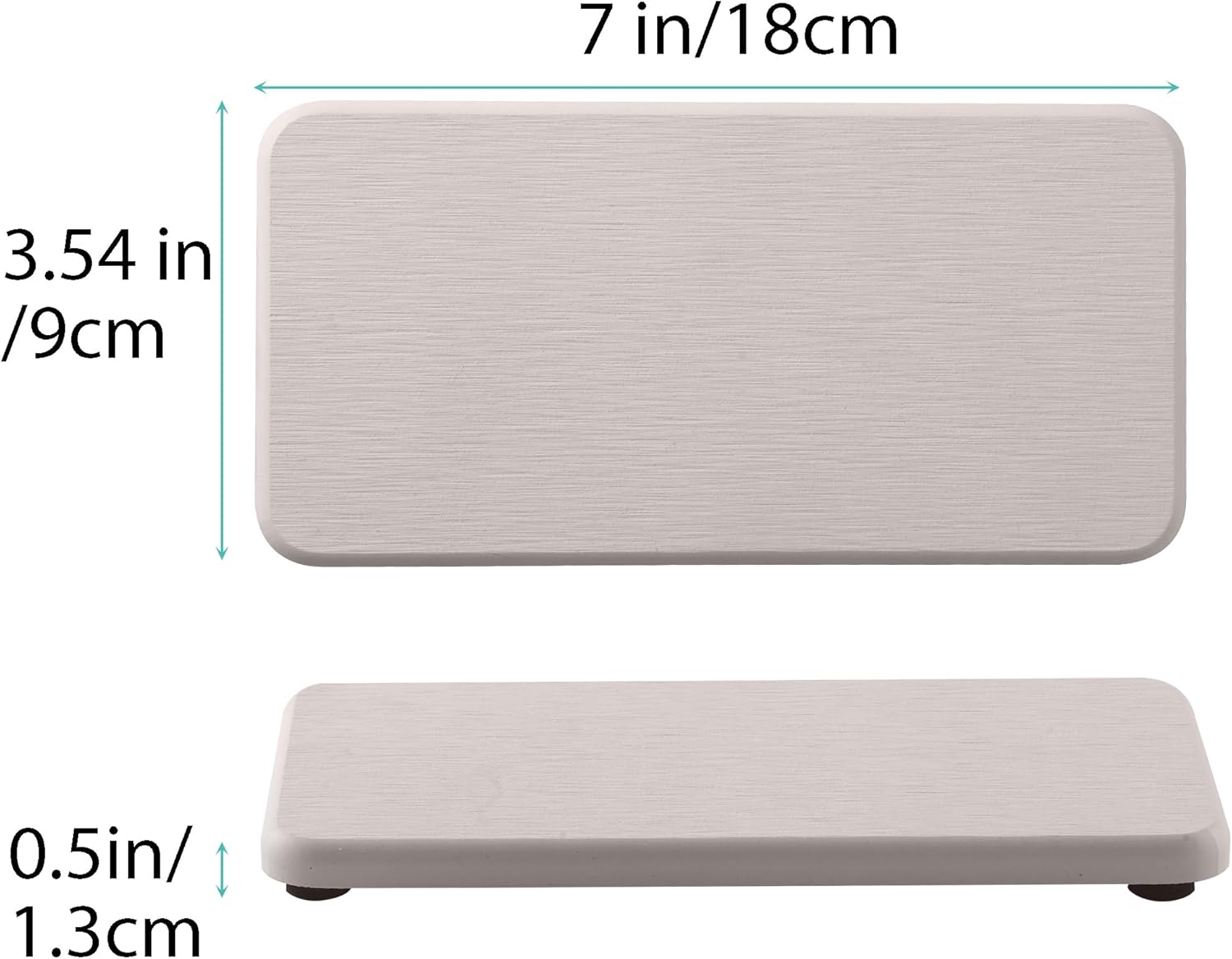 2 Pcs Water Absorbing Stone Trays, Kitchen/Bathroom Sink Soap Dish, Diatomite Tray Used for Hand