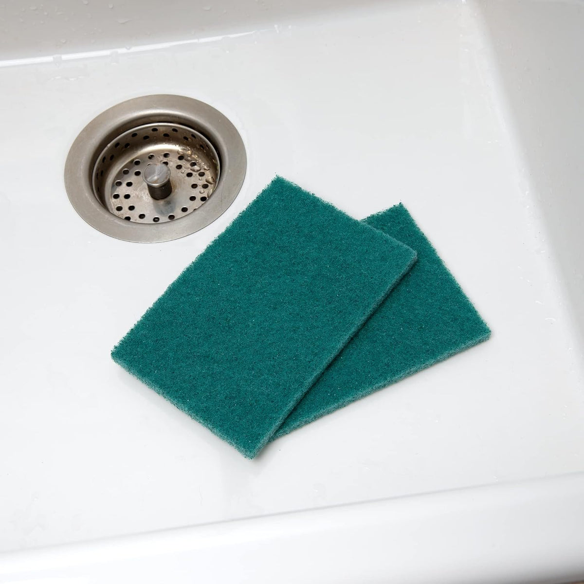 50 Pack Heavy Duty Green Scouring Pads 4x6 Inch – Large Non Scratch Scrub Pads Bulk for Kitchen