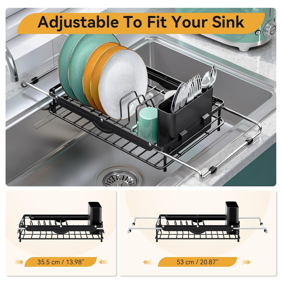 Over the Sink Dish Drying Rack,In Sink Dish Drying Racks,Expandable Dish Rack Over Sink