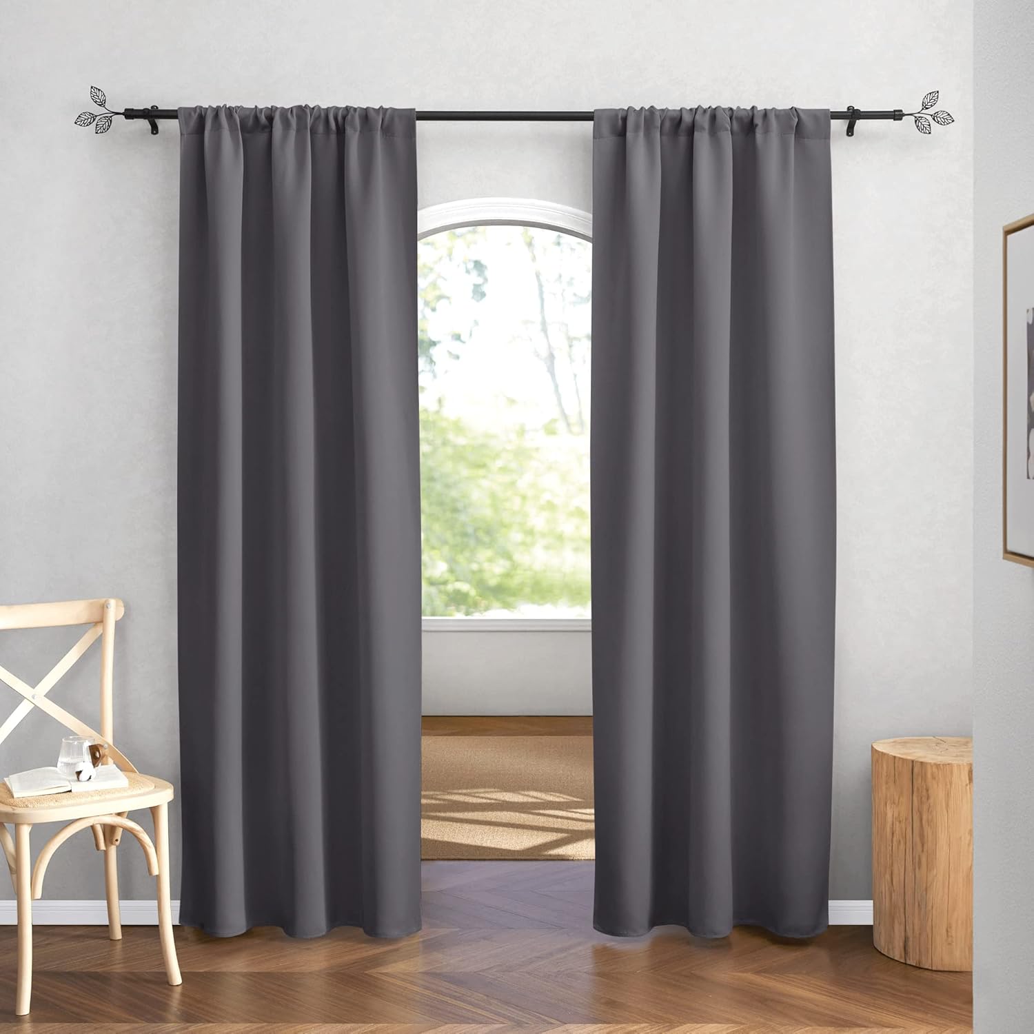 RYB HOME Blackout Curtains 84 inches Long 2 Panels Set for Living Room, Thermal Insulating Privacy