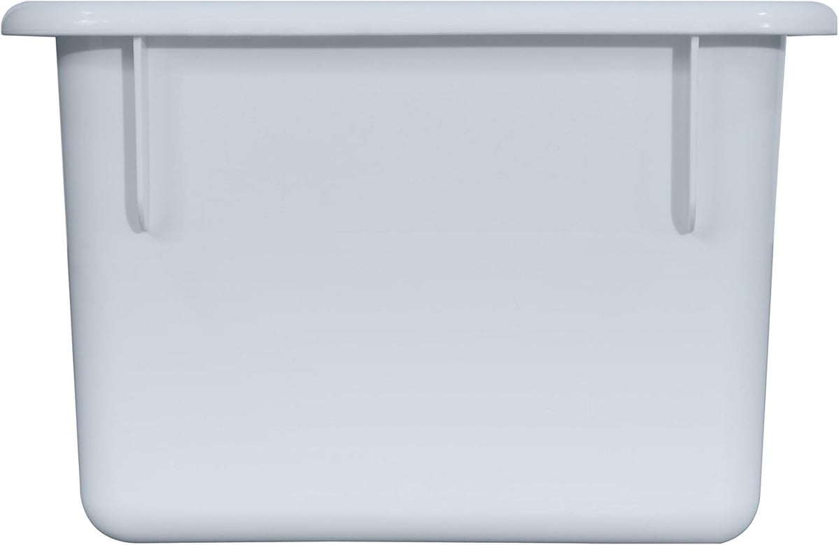 Wood Designs Cubby Storage Bin, Heavy Duty Plastic Containers for Kids White Cubby Tray Set of 30