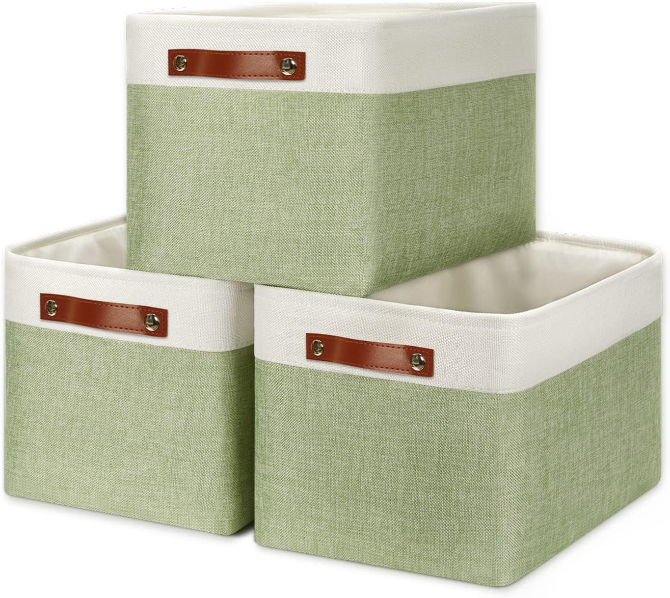 DULLEMELO Fabric Storage Bins for Laundry, Home, Foldable Storage Baskets for Shelves, Toys