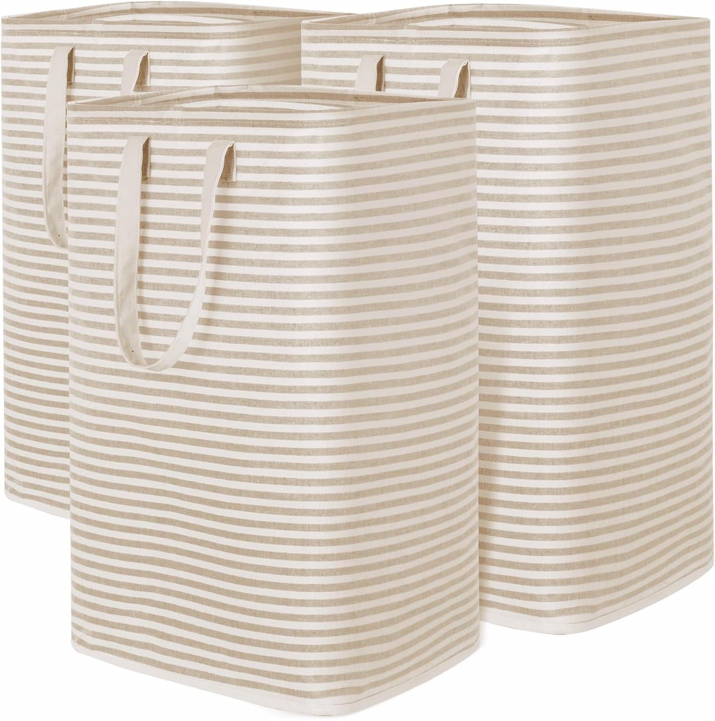 Lifewit 3 Pack Laundry Hamper Large Collapsible Laundry Baskets, Freestanding Waterproof Clothes