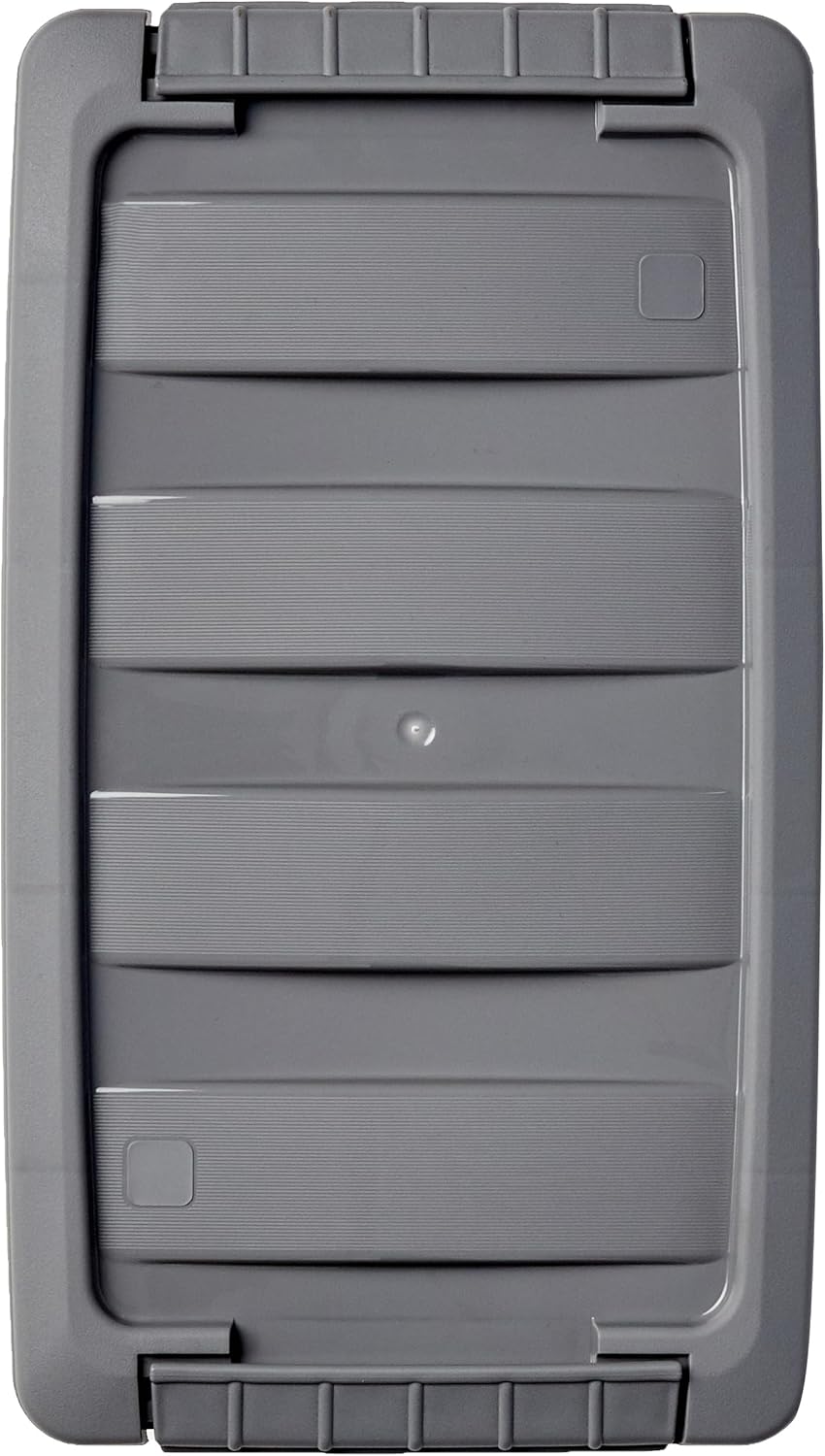 Amazon Basics Plastic Storage Containers with Secure Latching Lids, Stackable Organization Bins