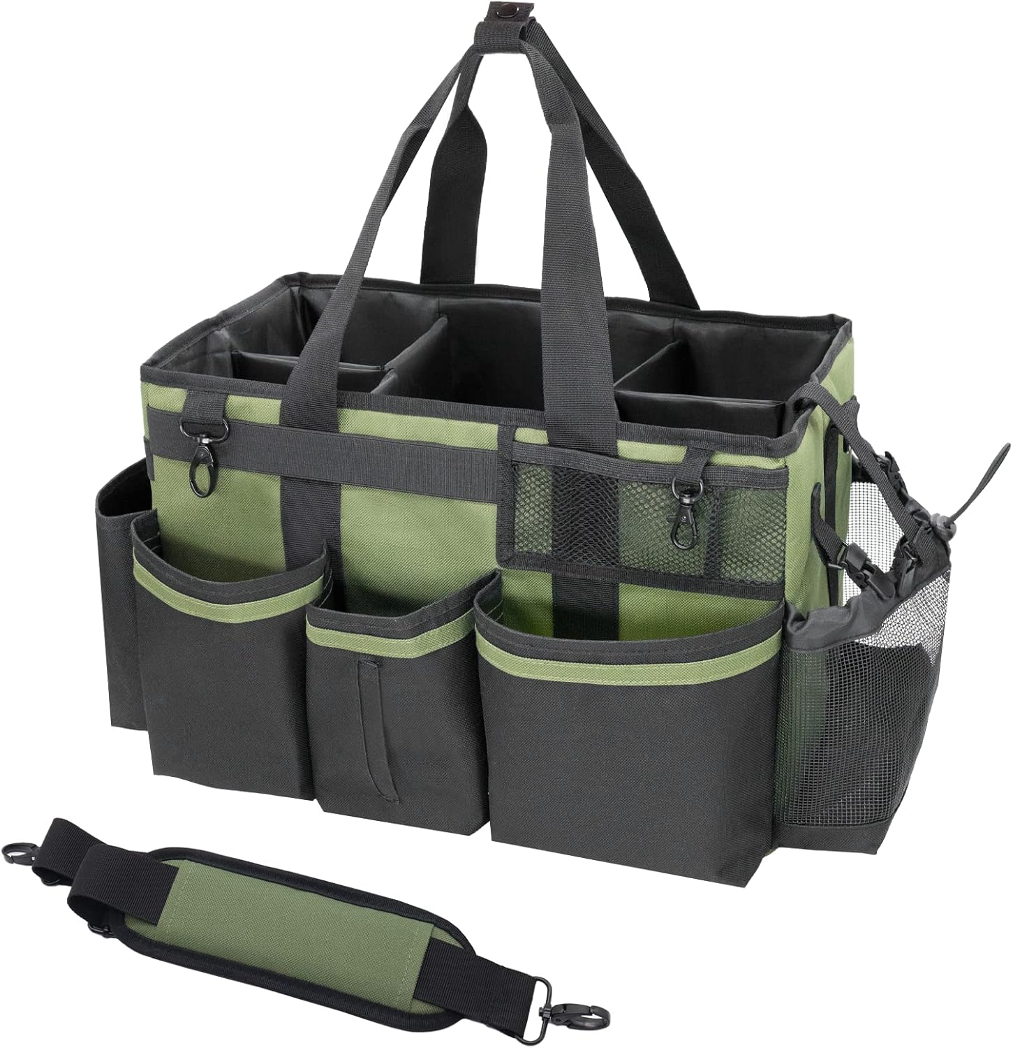 Wearable Cleaning Caddy Organizer with Handle & Shoulder Straps for Housekeepers, Under Sink & Car