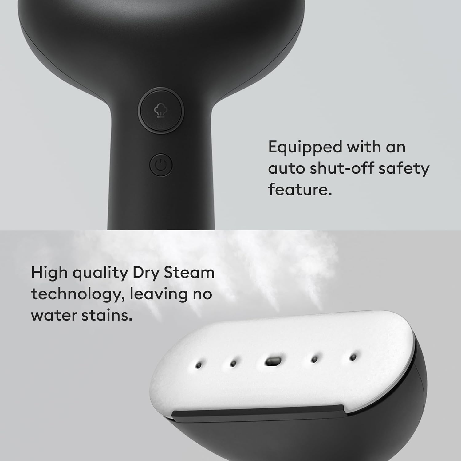 Steamery Handheld Clothes Steamer Cirrus 3, 1200W, US Plug, Heated Ironing Plate, Fast Heat Up