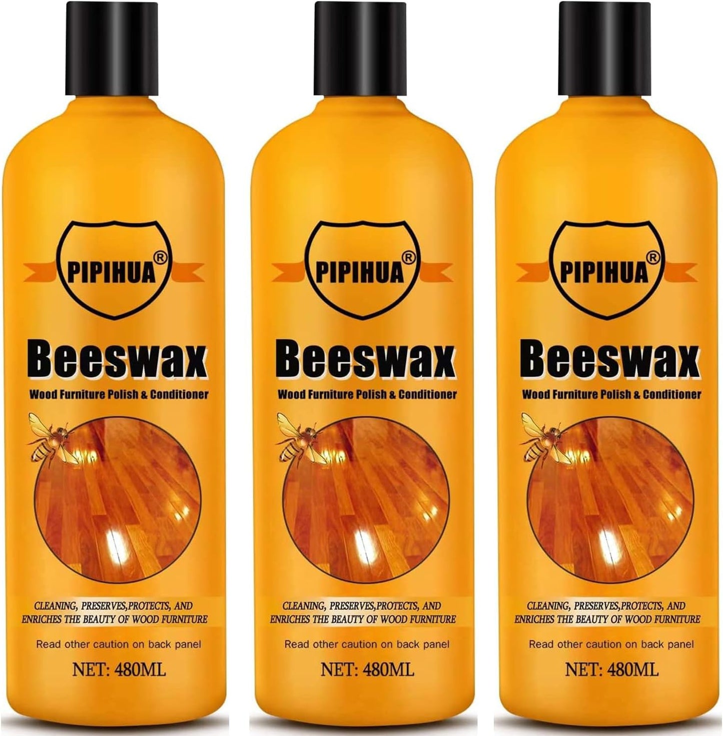 PIPIHUA Beeswax Polish and Conditioner for Wood Furniture - Waterproof & Restorer Wood Wax