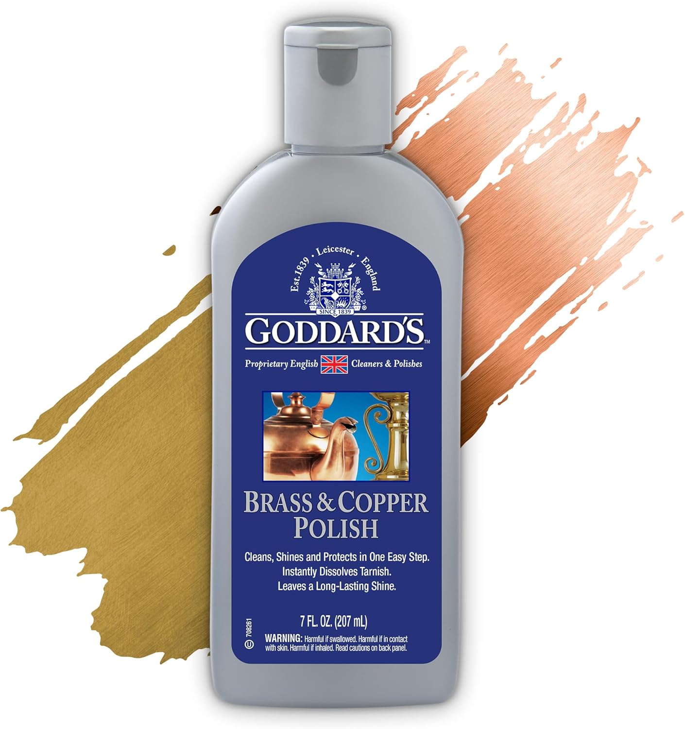 Goddard’s Copper & Brass Polish, Copper Cleaner & Brass Cleaner for Long-Lasting Shine, Metal