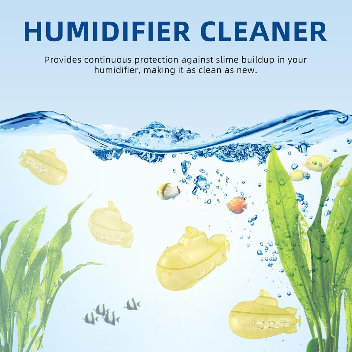 AMI PARTS Universal Humidifier Cleaner Fish for All Humidifiers and Fish Tank, Purifie Water
