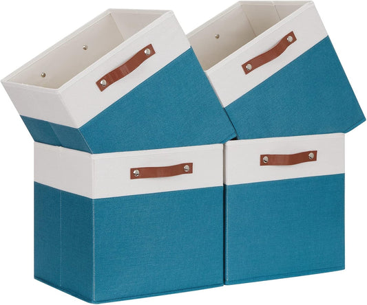 Temary Cube Storage Bins Storage Cube Bins for Home, 4 Pack Fabric Storage Bins for Organization