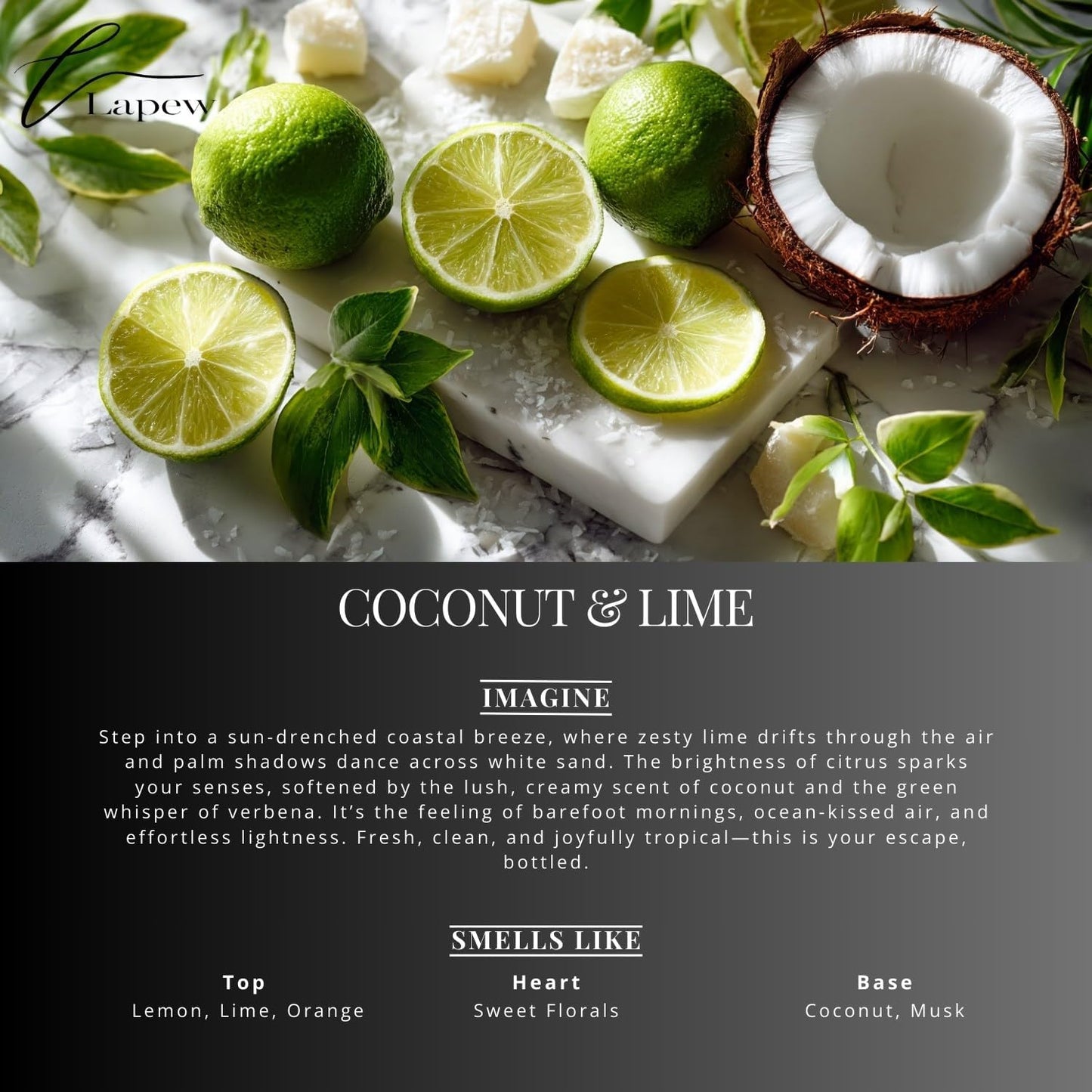 Coconut & Lime Carpet Freshener Powder Refill 36 oz | Powerful Odor Eliminator for Home |