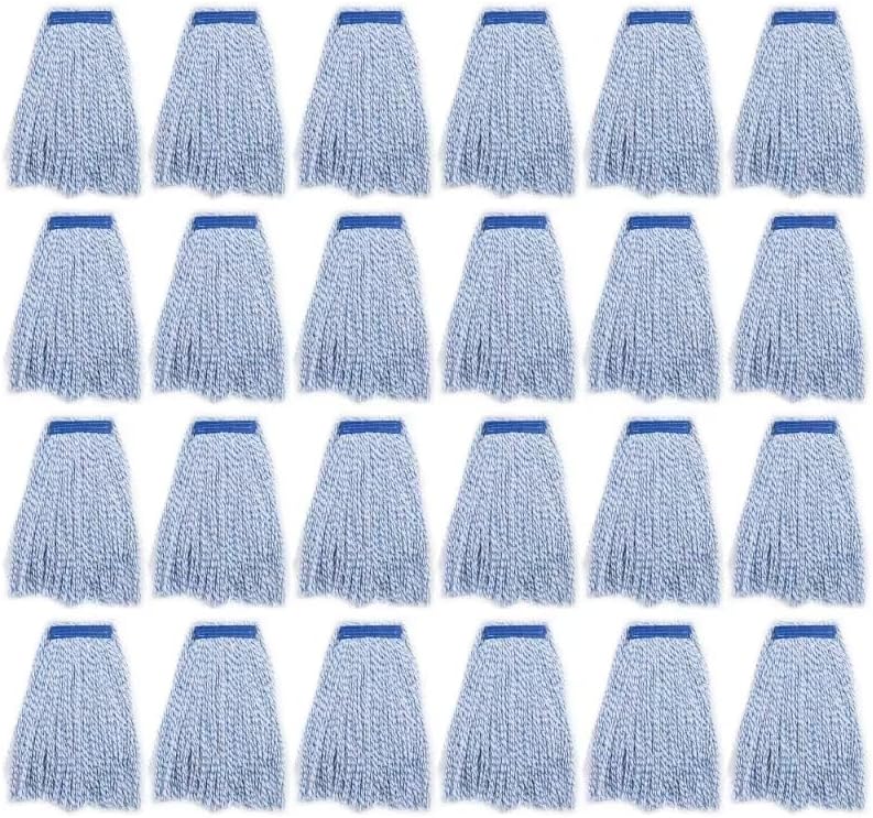 Matthew Cleaning Looped-Open Cotton Wet Mop 1.25'' Universal Headband Heavy Duty Commercial Mop