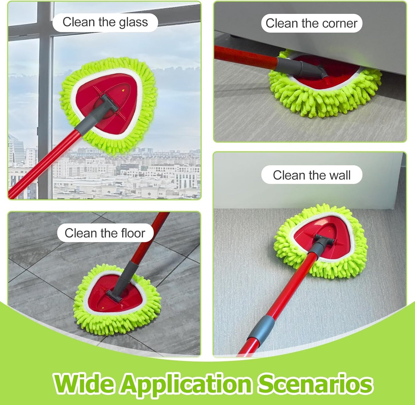 Mop Heads Replacements Compatible with O-cedar Easy Wring 1-Tank System,Mop Replace Head for