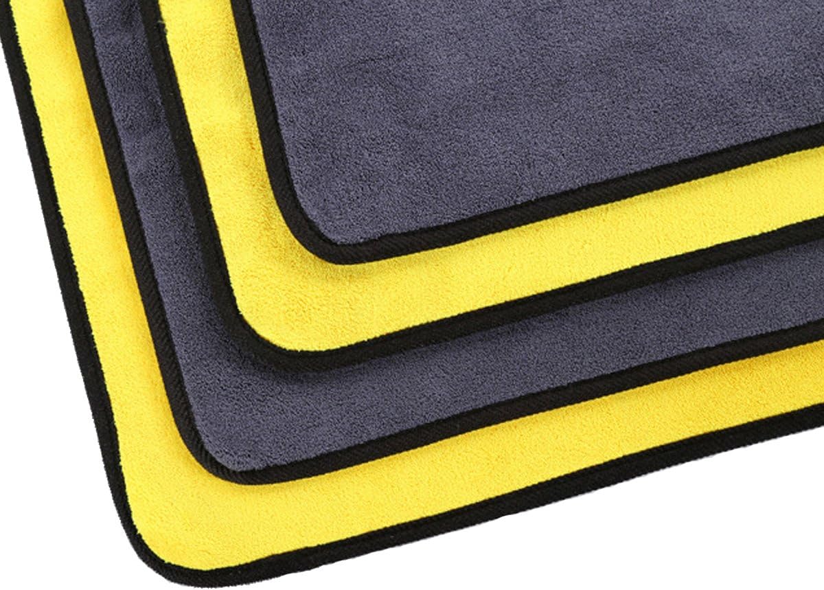SOFTBATFY Ultrasoft, Large, Thick and Quick Drying Car Microfiber Cleaning Towel 800GSM Polishing