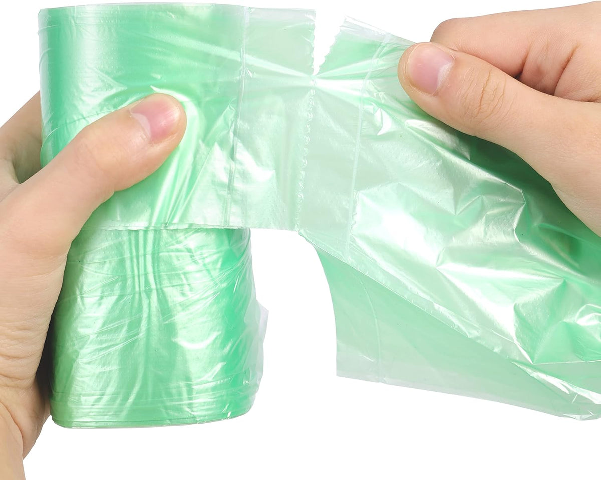 2.6 Gallon Trash Bag 150 Count, Unscented Strong Handle Tie Garbage Bags Fit 10 Litter Trash Can