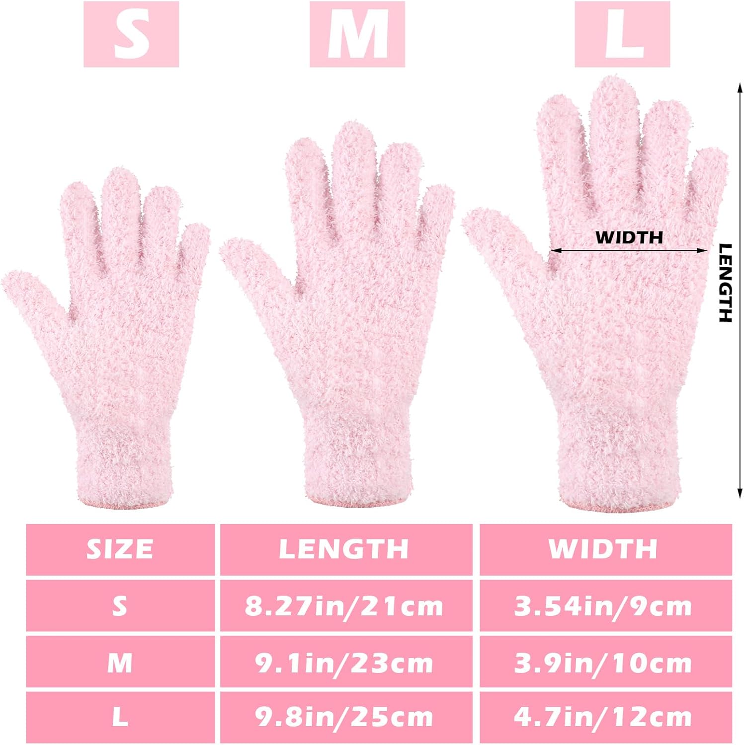 Patelai 3 Pairs Microfiber Plant Dusting Gloves Leaf Cleaning Gloves for Indoor Plants, Blinds