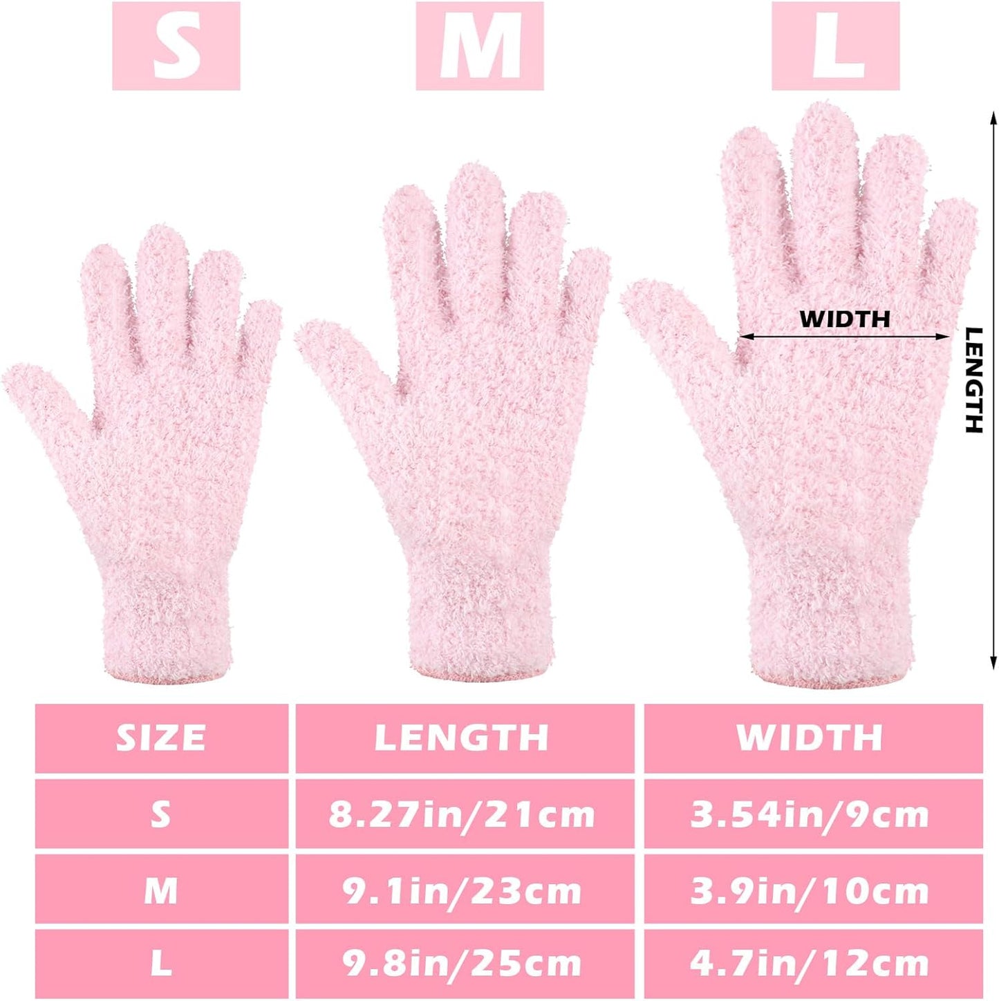 Patelai 3 Pairs Microfiber Plant Dusting Gloves Leaf Cleaning Gloves for Indoor Plants, Blinds