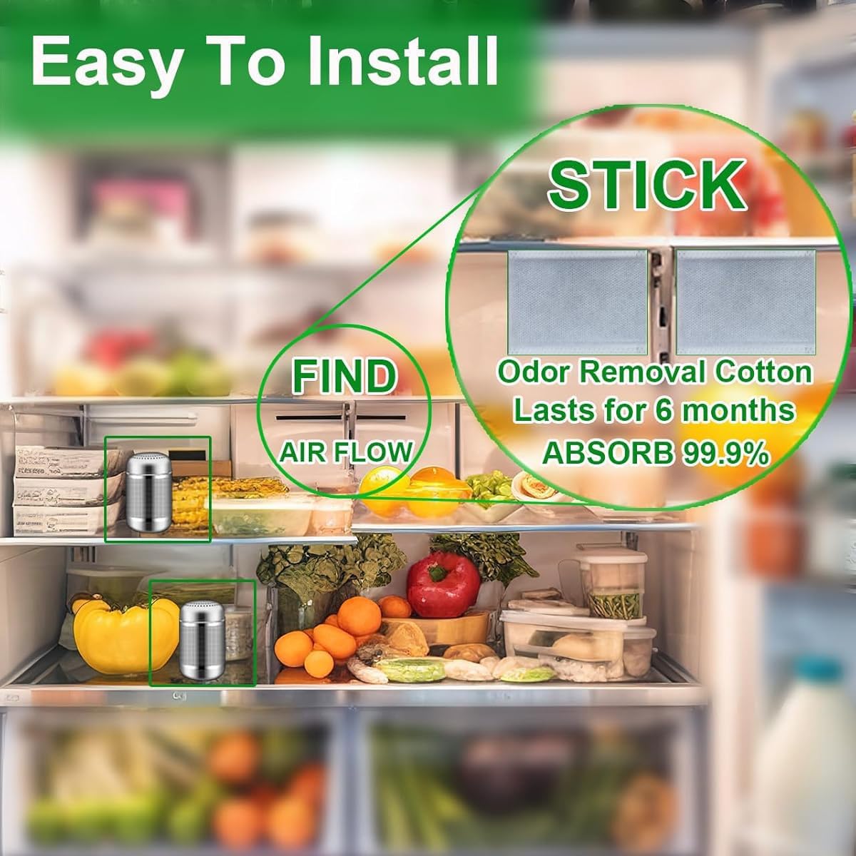 10-Year Refrigerator Deodorizer Odor Eliminator Fridge Deodorizer Car Deodorizer Shoe Cabinet