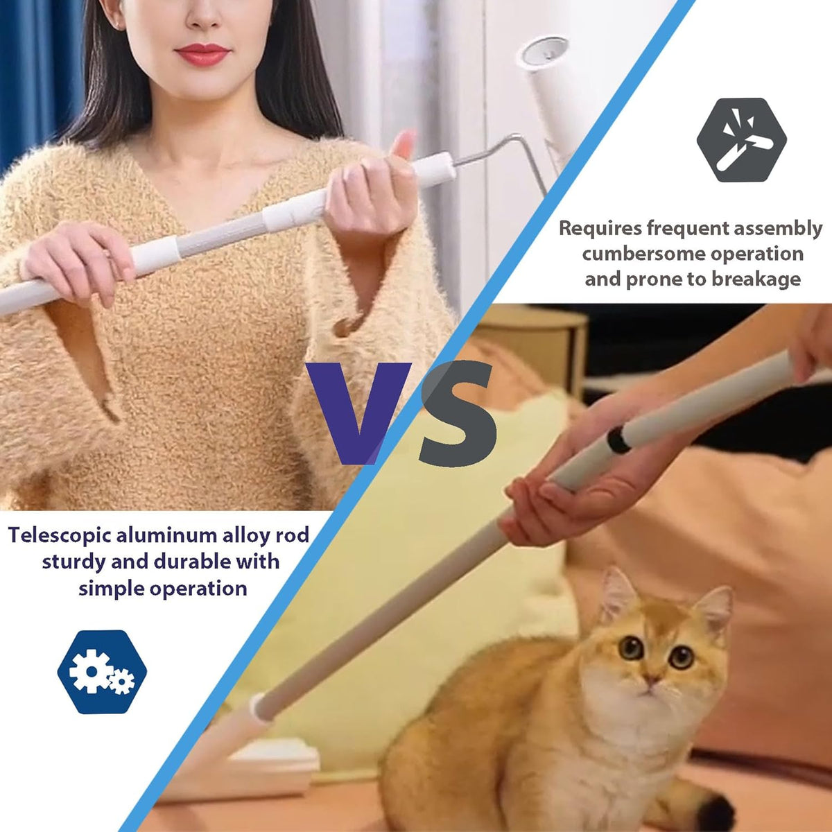 Large Lint Rollers for Pet Hair Extra Sticky,Cat Dog Hair Remover Laundry Clothes Carpet