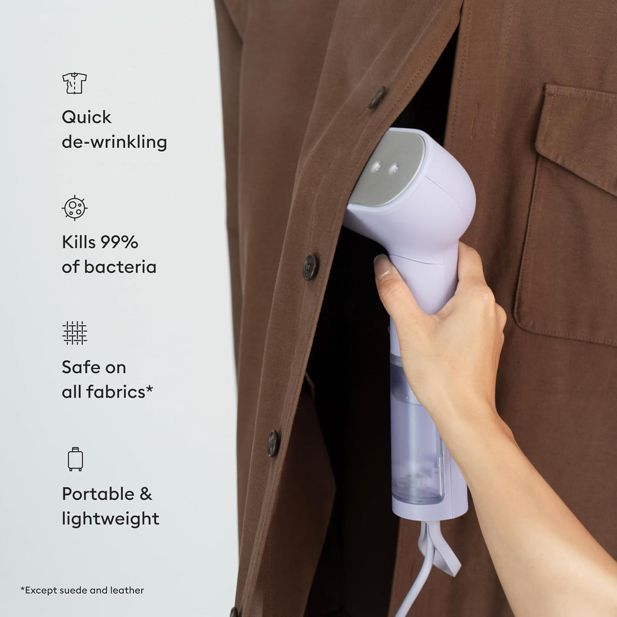 Steamery Handheld Clothes Steamer Cirrus X, 1200W, Steam Output 20g/min, Heat up in 20 Seconds
