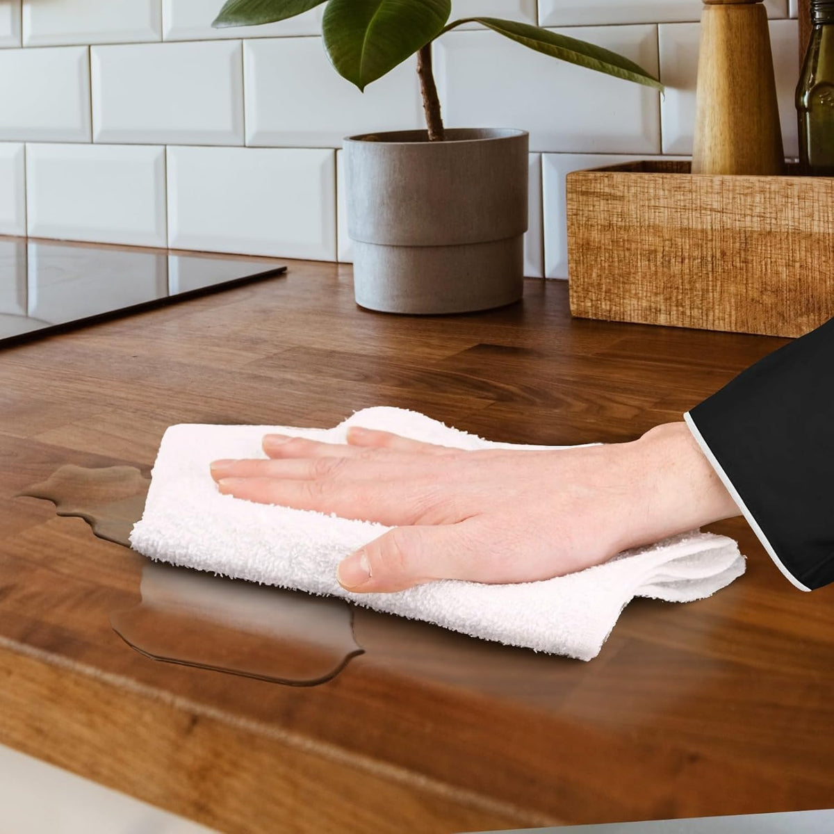 Avalon Towels Terry Bar Mop Towels (Value Pack of 60) Size 16"x19" – Absorbent and Durable