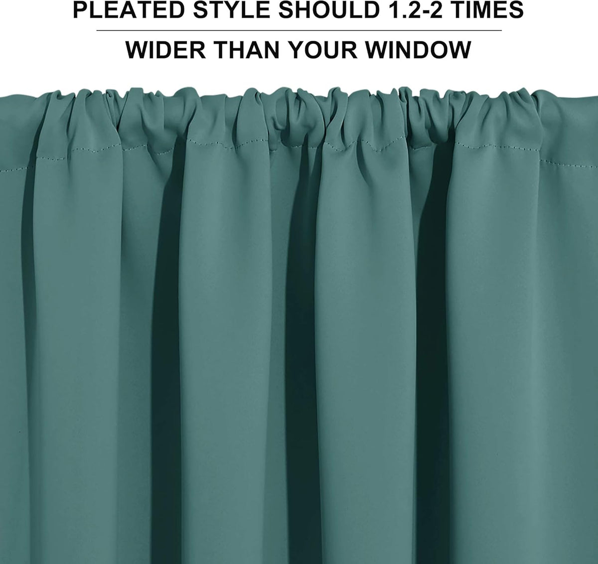 RYB HOME Bathroom Window Curtains - Super Soft Blackout Privacy Curtains for Baby Nursery Bedroom