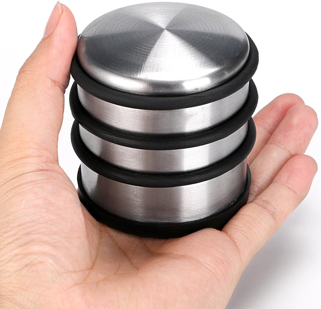 Sumnacon Heavy Duty Floor Door Stopper No Drill, Durability Stainless Steel Door Stops with