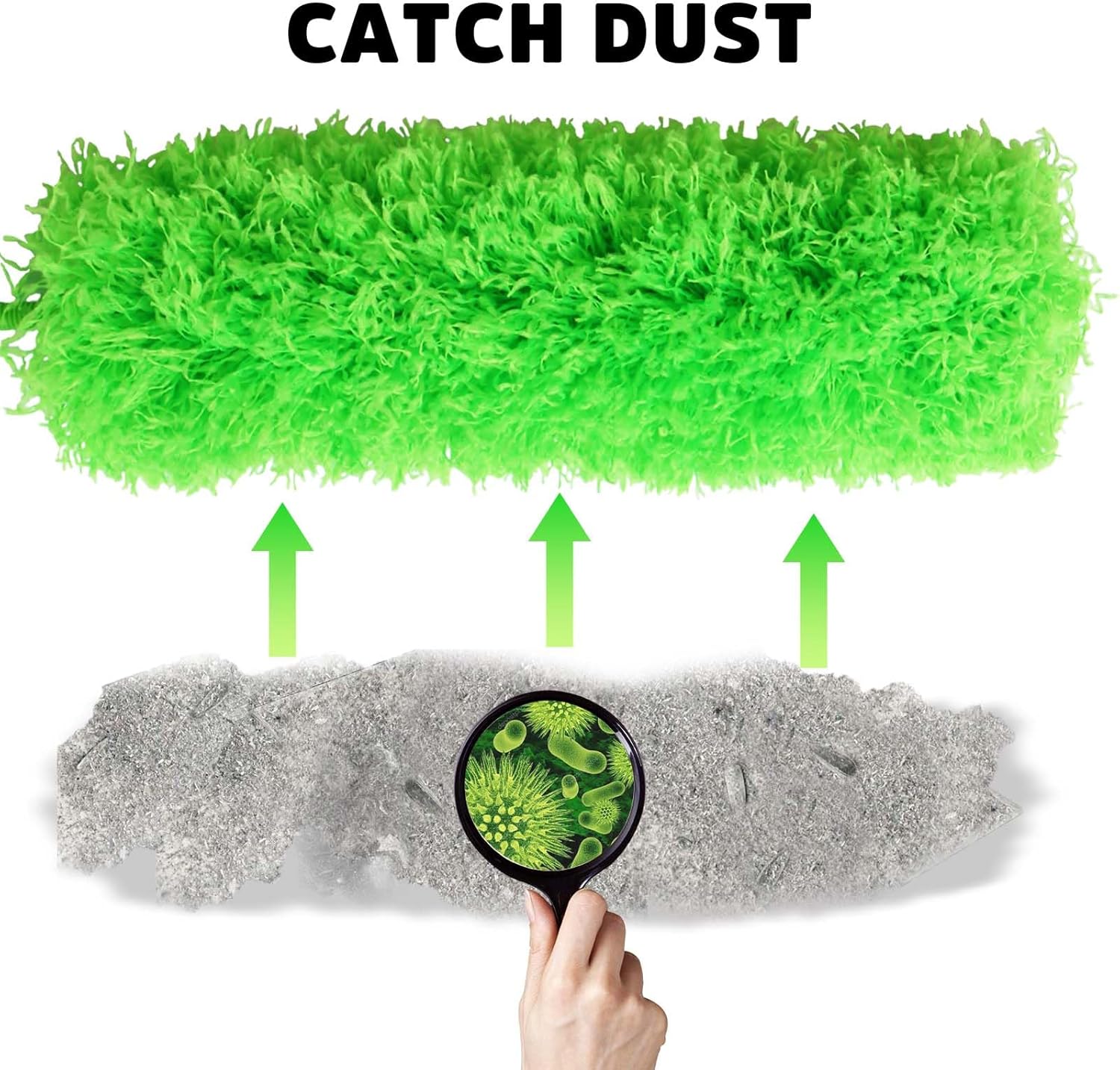Ceiling Fan Cleaner Duster, Bafezoze Extendable Long Duster for High Ceilings, Telescoping Tall