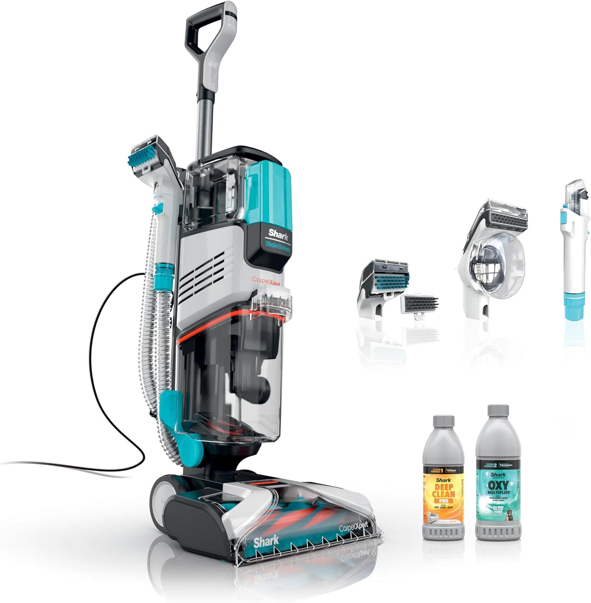 Shark CarpetXpert with StainStriker Upright Carpet, Area Rug & Upholstery Cleaner with Pet Mess