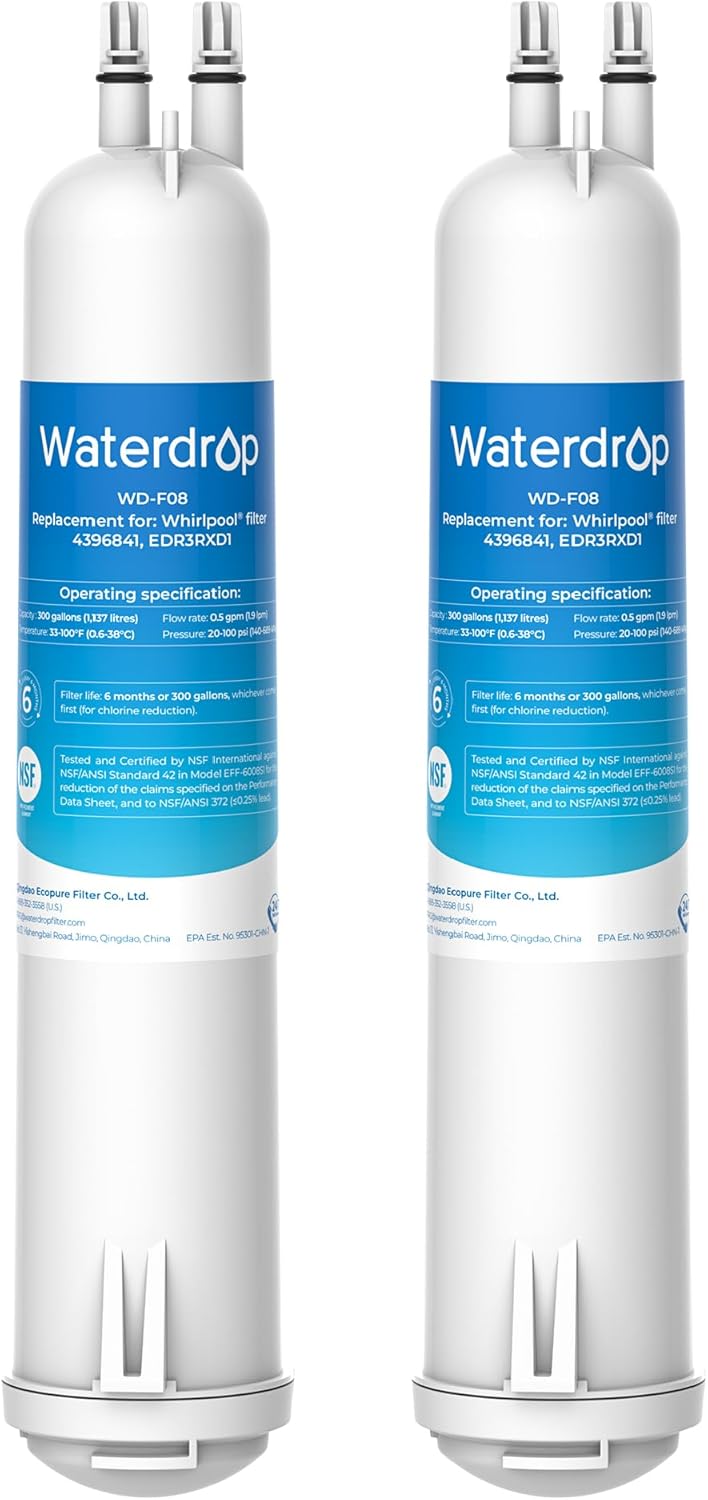 Waterdrop WD-F08 Replacement for 4396841, Everydrop® Filter 3, EDR3RXD1, 4396710, Kenmore® 46-9083
