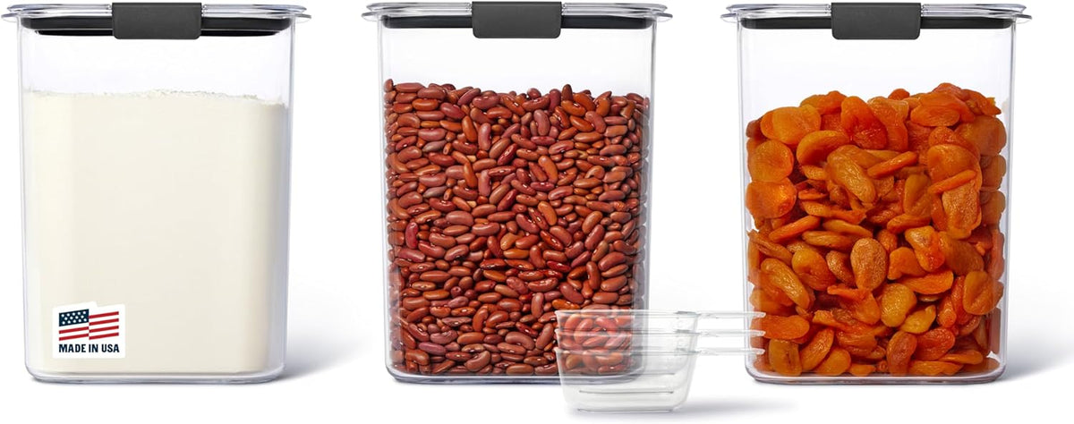Rubbermaid Brilliance BPA-Free Food Storage Containers with Lids Airtight Kitchen and Pantry