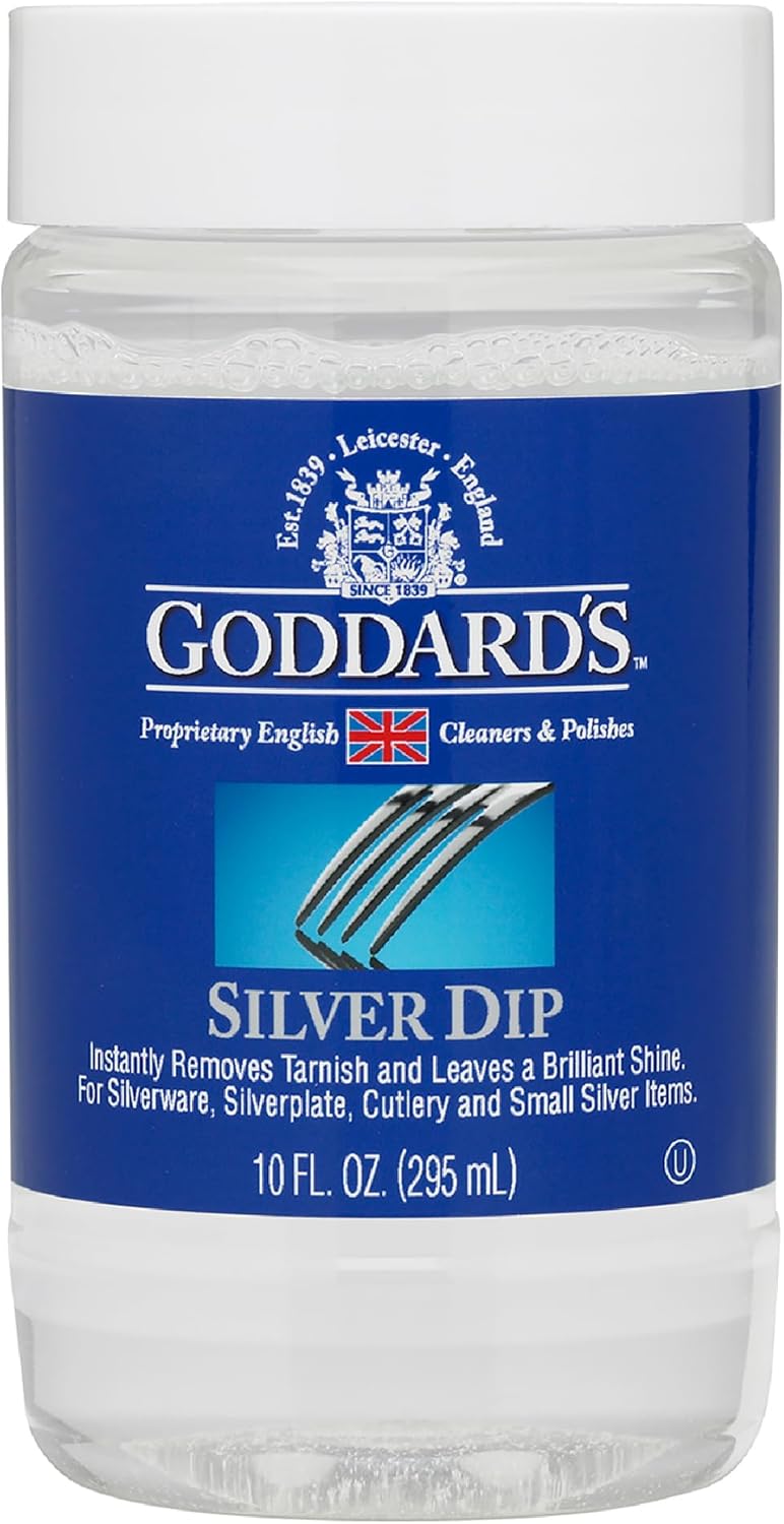 Goddard’s Silver Cleaner Dip – Silver Jewelry Cleaner Solution for Filigree Metalwork & Small Items