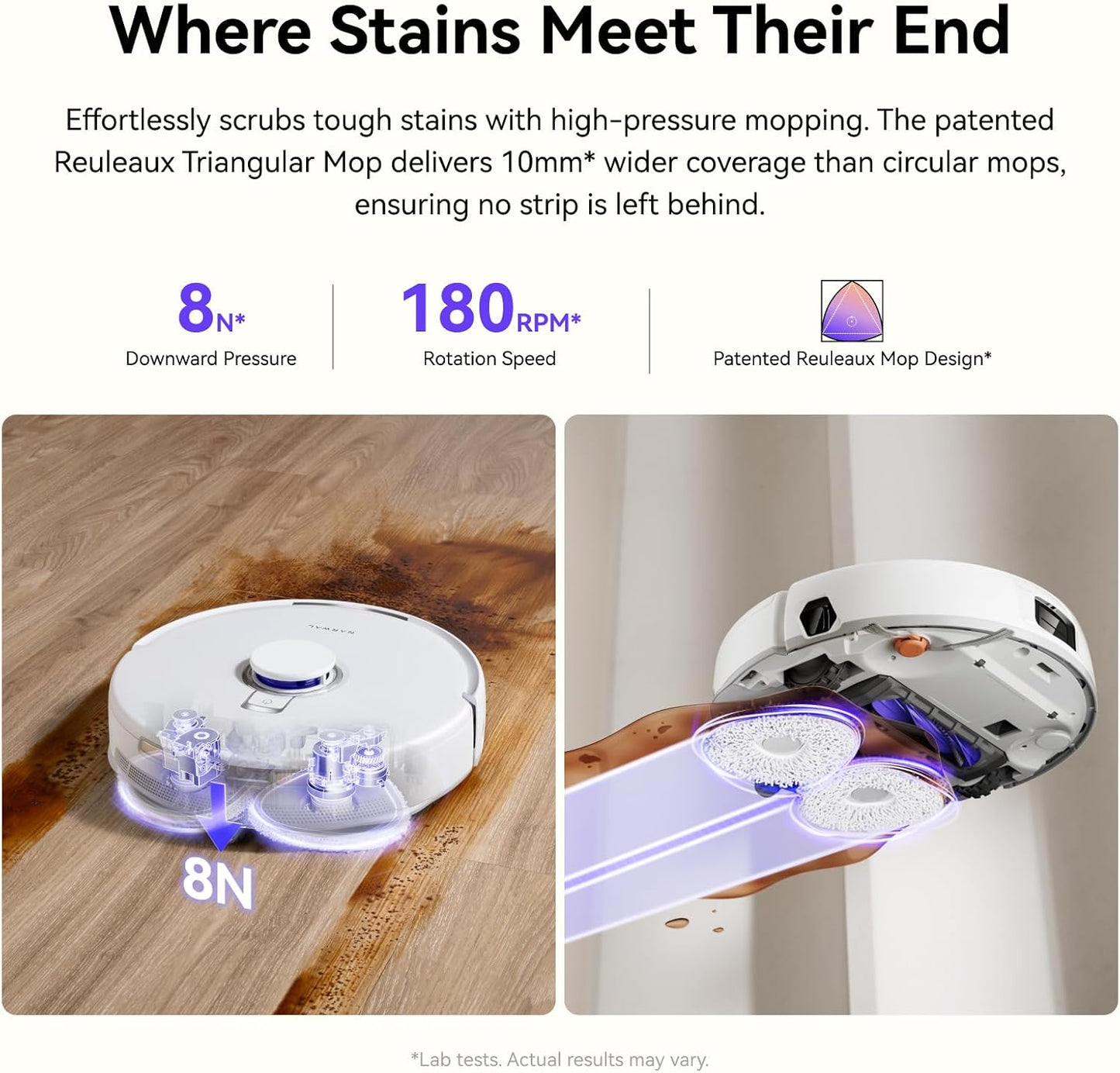 NARWAL Freo X10 Pro Robot Vacuum and Mop Combo, 11,000Pa Suction, DualFlow Tangle-Free System