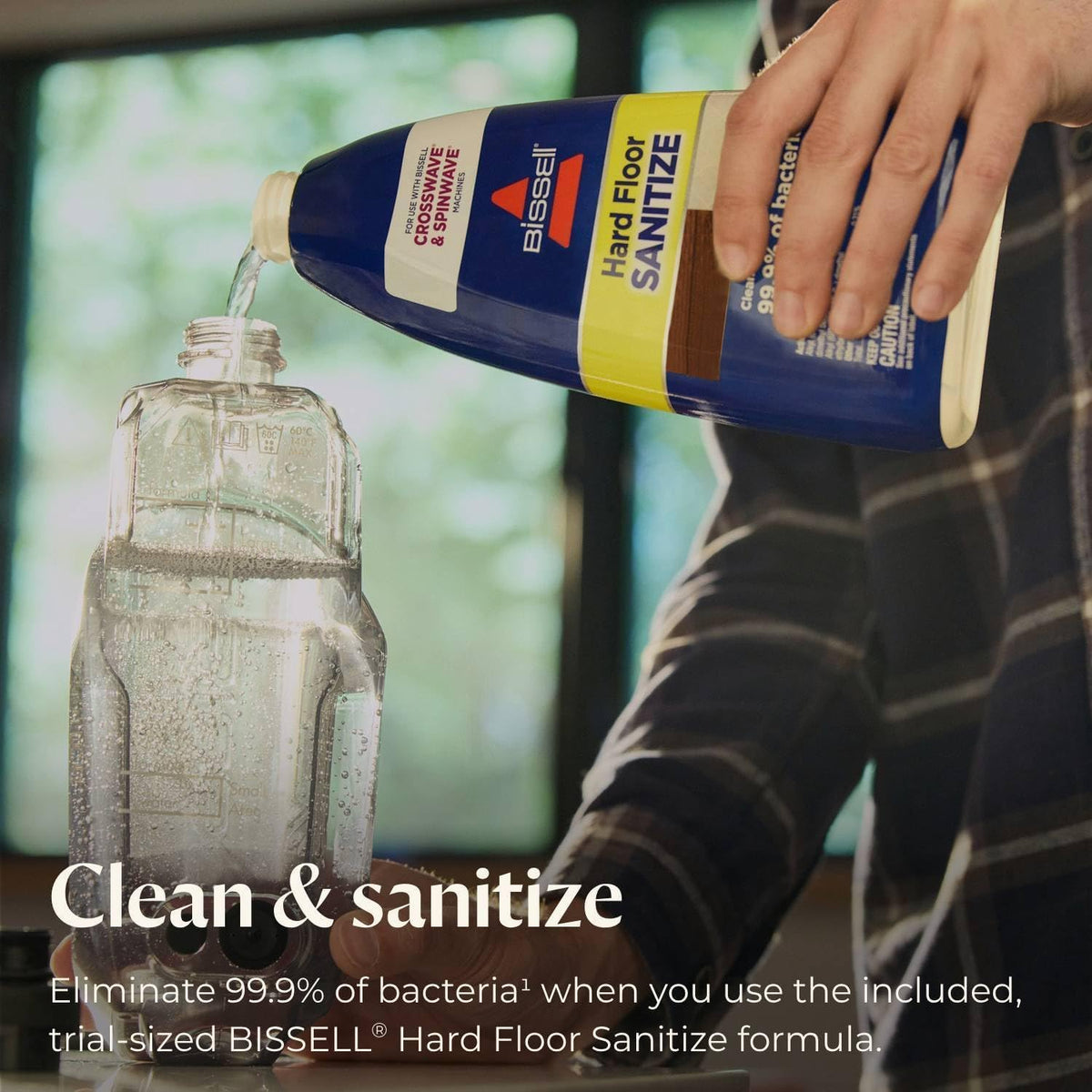 BISSELL® CrossWave® HydroSteam™ Deluxe Wet Dry Vac, Multi-Purpose Vacuum, Wash, and Steam, Formula