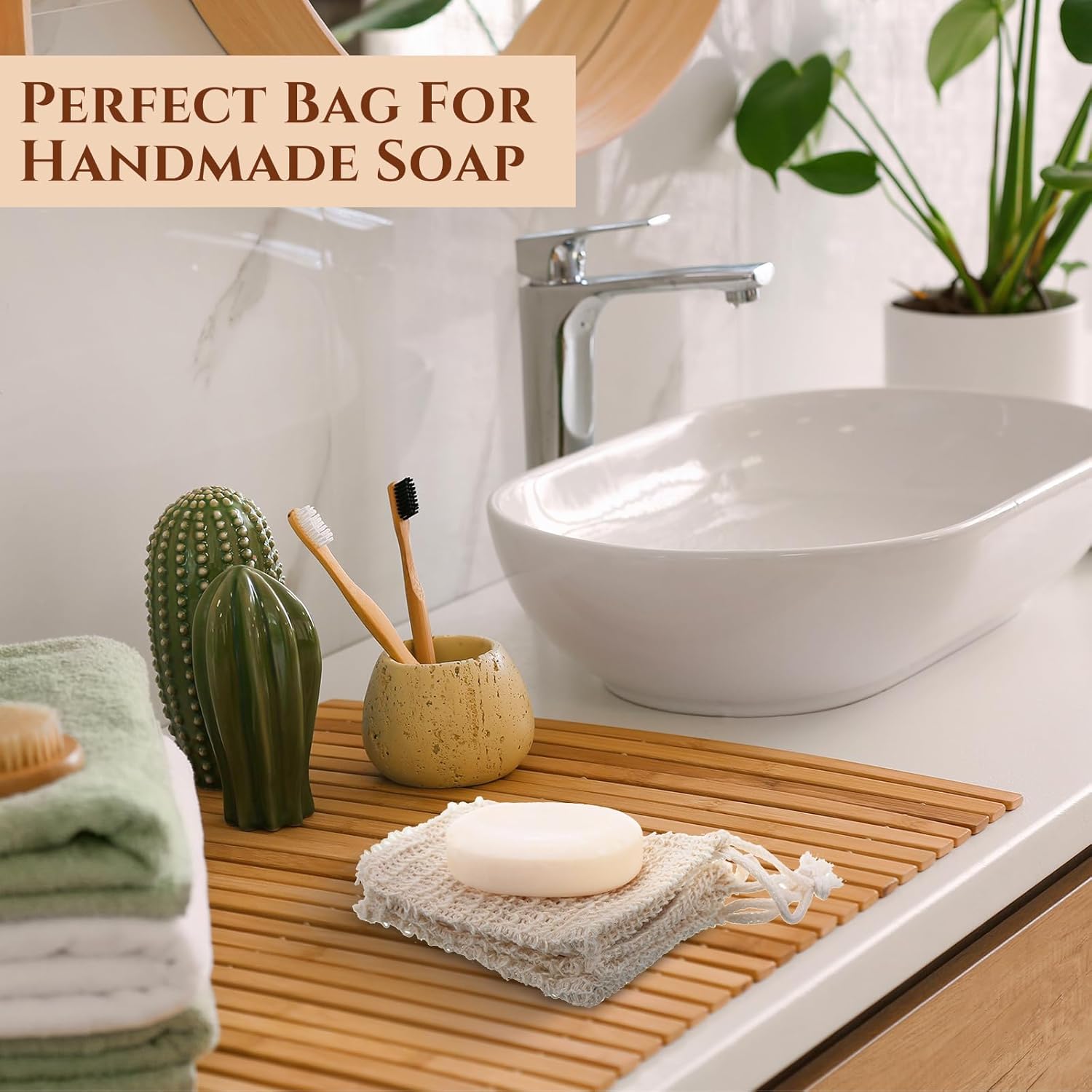 Rtteri 240 Pcs Soap Exfoliating Bag, Natural Sisal Soap Pouch Saver Body Shower Bar Mesh Body Net