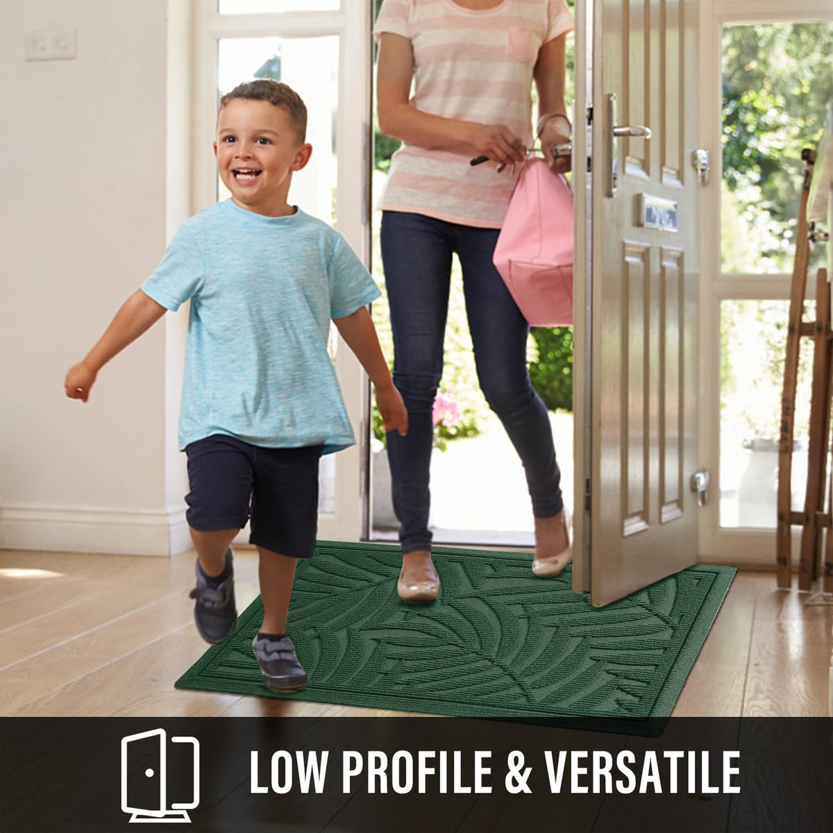 Front Door Mat, Absorbent Resist Dirt Welcome Door Mat Indoor Outdoor, Waterproof Doormat, Sturdy