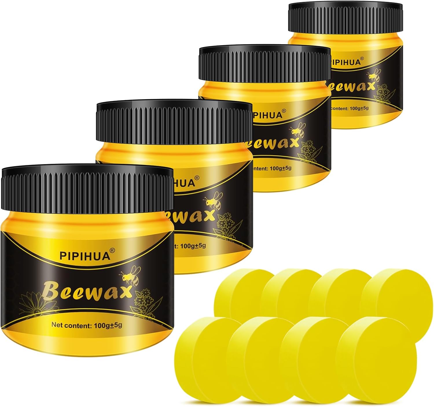 PIPIHUA Beeswax Polish and Conditioner for Wood Furniture - Waterproof & Restorer Wood Wax