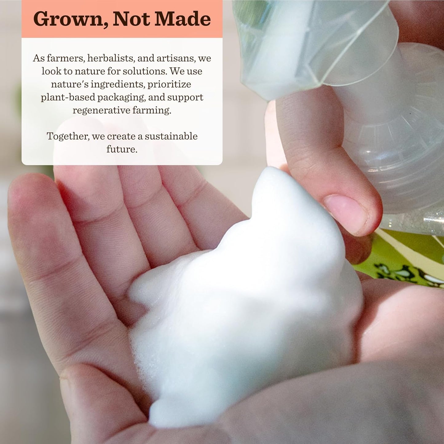 Moon Valley Foaming Hand Soap Refill Pouch, Two-Pack Grapefruit Thyme Soap, Vegan and Non-GMO