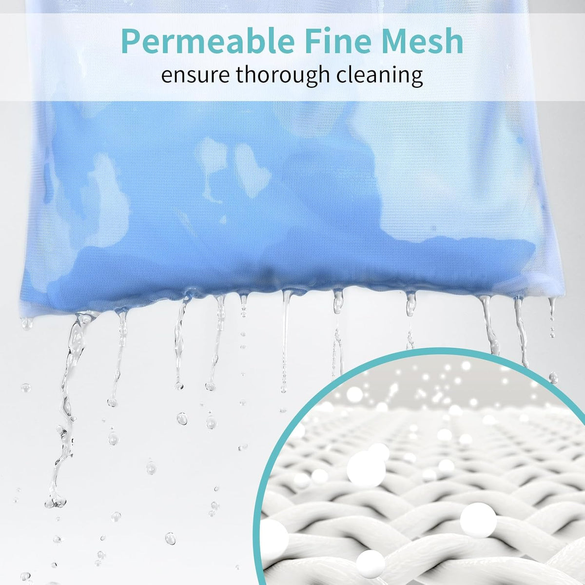 OTraki 12x16 Inch Mesh Laundry Bag 2 Pack Small Lingerie Sock Bag Washing Machine Soft Fine Mesh