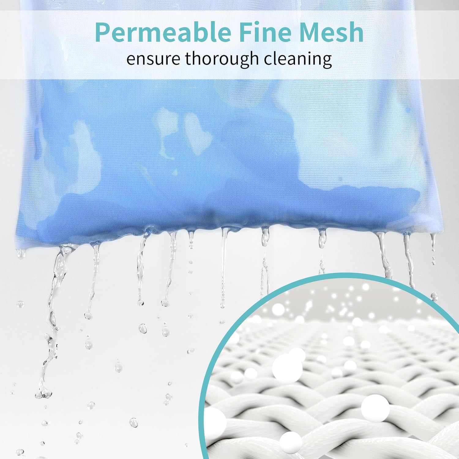 OTraki 12x16 Inch Mesh Laundry Bag 2 Pack Small Lingerie Sock Bag Washing Machine Soft Fine Mesh