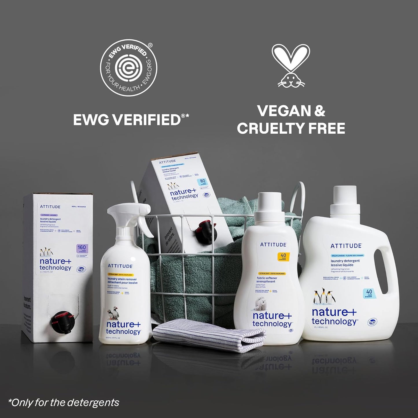 ATTITUDE Liquid Fabric Softener, Plant-Based & Vegan, HE Compatible, Naturally Derived, Lavender