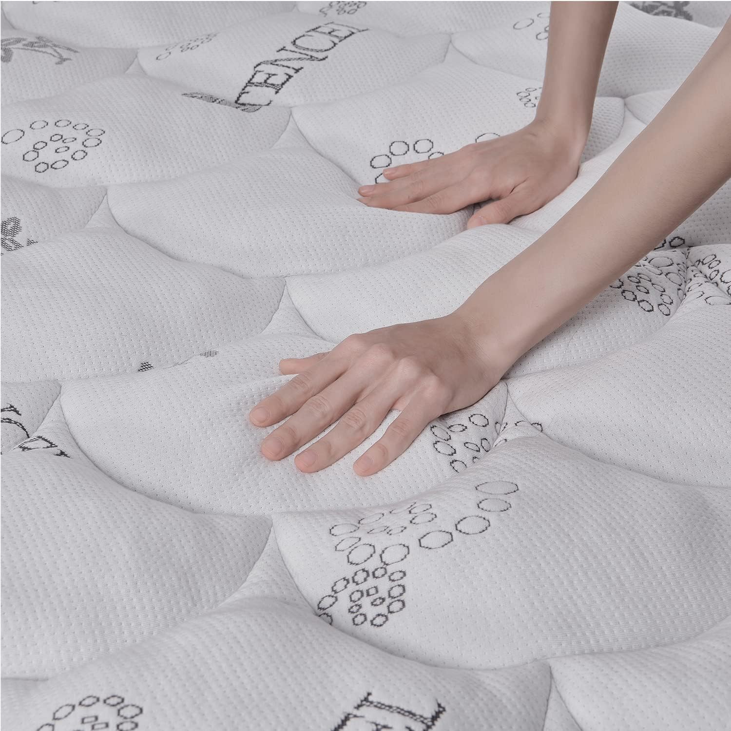 Softhour Padded Topper Twin Size 40% Tencel Blend Rayon from Bamboo and Cotton Filled Mattress