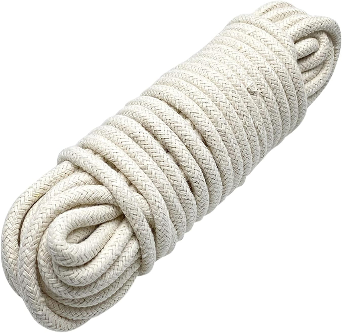 1/4 Inch Natural Cotton Rope, White Craft Rope Clothesline, Used for DIY Rope Baskets, Handicrafts